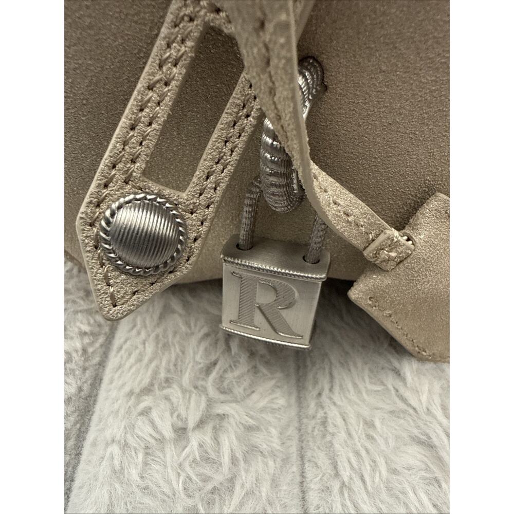VINTAGE JUDITH RIPKA "JANE" GOLDEN METALLIC LEATHER EAST-WEST HANDBAG. Read - Picture 5 of 16